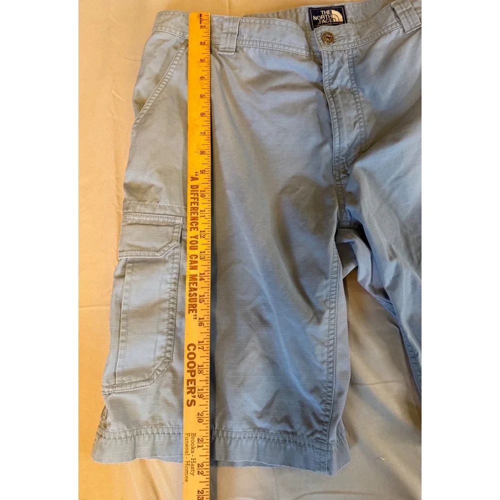 The North Face Cargo Shorts Mens 40 Blue‎ Ripstop Hiking Utility